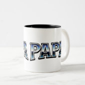 Tasse 2 Couleurs Papa Mug, Papa Coffee Cup, Cadeau pour Papa (Devant droit)