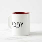 Tasse 2 Couleurs Papa (noir) (Devant gauche)