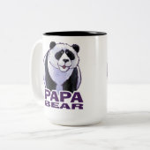 Tasse 2 Couleurs Papa Panda Bear (Devant gauche)
