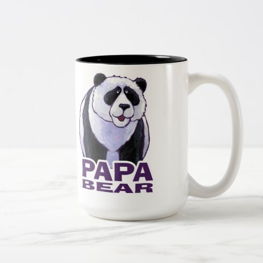 Tasse 2 Couleurs Papa Panda Bear (Droit)