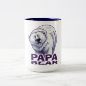 Tasse 2 Couleurs Papa Polar Bear (Centre)