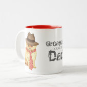 Tasse 2 Couleurs Papa Pomeranien (Devant gauche)