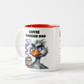 Tasse 2 Couleurs Papa propulsé par le café (Devant gauche)