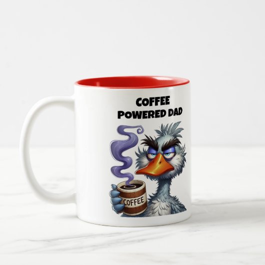Tasse 2 Couleurs Papa propulsé par le café (Gauche)
