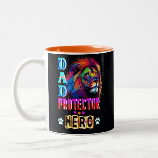 Tasse 2 Couleurs Papa Protector Hero (Gauche)