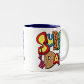 Tasse 2 Couleurs Papa superbe (Devant droit)