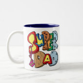 Tasse 2 Couleurs Papa superbe (Gauche)