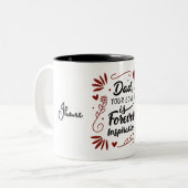 Tasse 2 Couleurs Papa Ton Amour Est Pour Toujours Inspirer Citer Mu (Devant gauche)