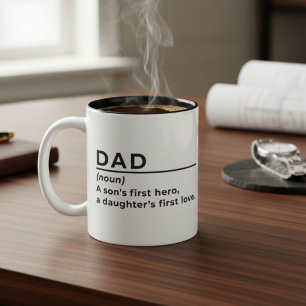 Tasse 2 Couleurs Papa Un Fils Premier Héros Un Premier Amour De Fil