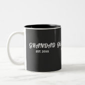 Tasse 2 Couleurs Papapa Créé Typographie Blanche Gras (Gauche)