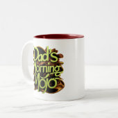 Tasse 2 Couleurs "Papa's Morning Mojo" (Devant gauche)