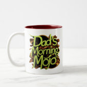 Tasse 2 Couleurs "Papa's Morning Mojo" (Gauche)