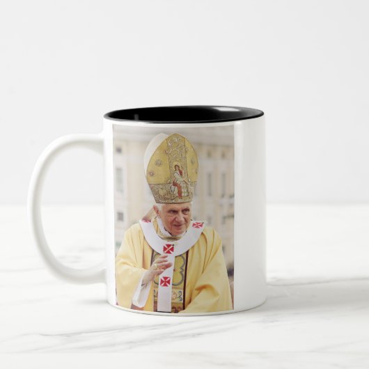 Tasse 2 Couleurs Pape Benoît XVI (Gauche)