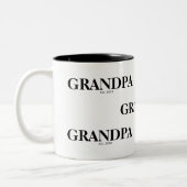 Tasse 2 Couleurs Papi est moderne (Gauche)