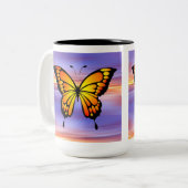 Tasse 2 Couleurs Papillon (Devant gauche)