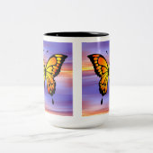 Tasse 2 Couleurs Papillon (Centre)