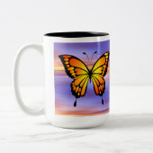 Tasse 2 Couleurs Papillon (Gauche)