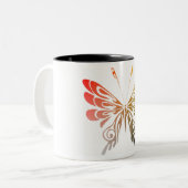 Tasse 2 Couleurs Papillon (Devant gauche)