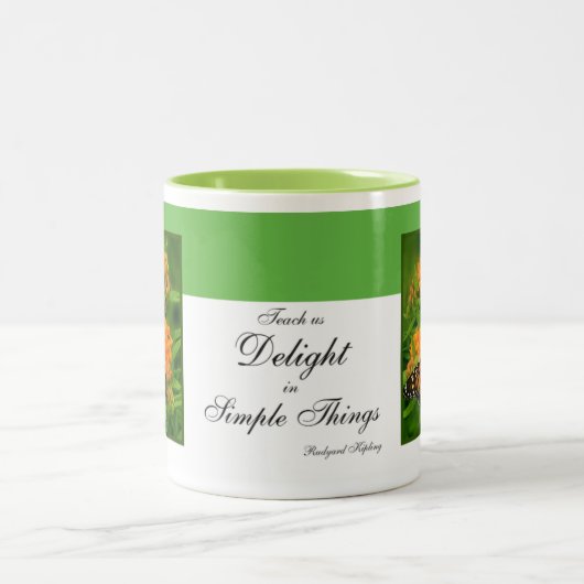 Tasse 2 Couleurs Papillon (Centre)