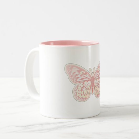 Tasse 2 Couleurs Papillon (Devant gauche)