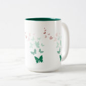Tasse 2 Couleurs Papillon (Devant droit)