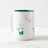 Tasse 2 Couleurs Papillon (Devant gauche)