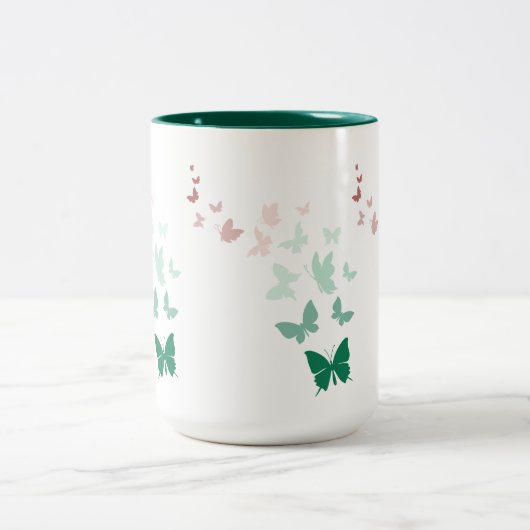 Tasse 2 Couleurs Papillon (Centre)
