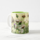 Tasse 2 Couleurs Papillon à queue noire géante (Devant gauche)