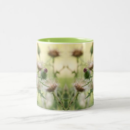 Tasse 2 Couleurs Papillon à queue noire géante (Centre)