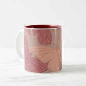Tasse 2 Couleurs Papillon Art nouveau (Devant gauche)