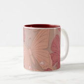 Tasse 2 Couleurs Papillon Art nouveau (Devant droit)