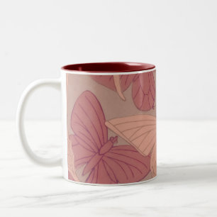 Tasse 2 Couleurs Papillon Art nouveau
