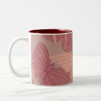 Tasse 2 Couleurs Papillon Art nouveau