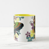 Tasse 2 Couleurs Papillon brillant (Centre)