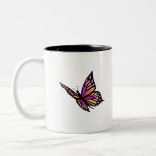 Tasse 2 Couleurs Papillon de ciel