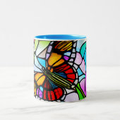Tasse 2 Couleurs Papillon de la fête des mères (Centre)