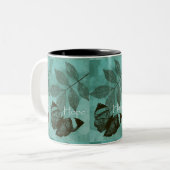 Tasse 2 Couleurs Papillon de l'espoir (Devant gauche)