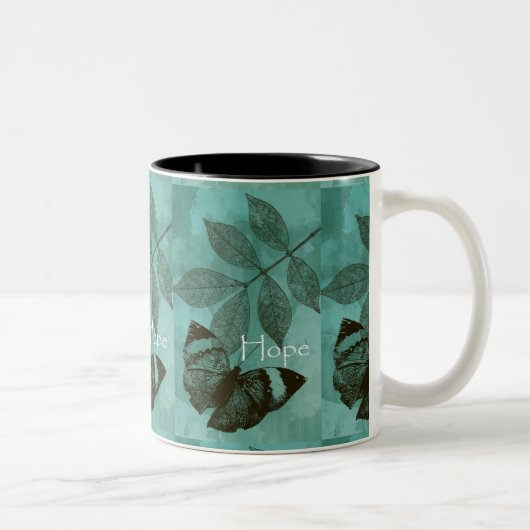 Tasse 2 Couleurs Papillon de l'espoir (Droit)