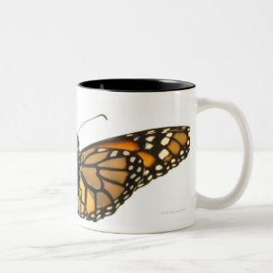 Tasse 2 Couleurs Papillon de monarque avec la diffusion d'ailes