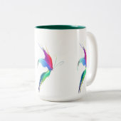Tasse 2 Couleurs Papillon de peinture Abstrait (Devant droit)