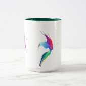 Tasse 2 Couleurs Papillon de peinture Abstrait (Centre)