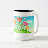 Tasse 2 Couleurs Papillon du jardin de Tulip (Devant droit)