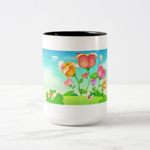 Tasse 2 Couleurs Papillon du jardin de Tulip