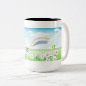 Tasse 2 Couleurs Papillon du pays (Devant droit)