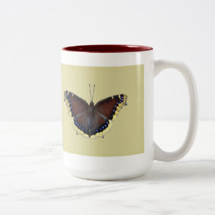 Tasse 2 Couleurs Papillon en deuil - Nymphalis antiopa