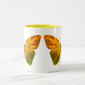 Tasse 2 Couleurs Papillon feuille Aspen 1 (Centre)
