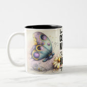 Tasse 2 Couleurs Papillon Inspirant Wrap (Gauche)