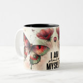 Tasse 2 Couleurs Papillon Inspirant Wrap (Devant gauche)