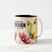 Tasse 2 Couleurs Papillon Inspirant Wrap (Devant droit)