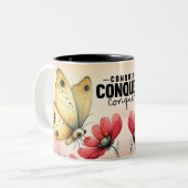 Tasse 2 Couleurs Papillon Inspirant Wrap (Devant gauche)